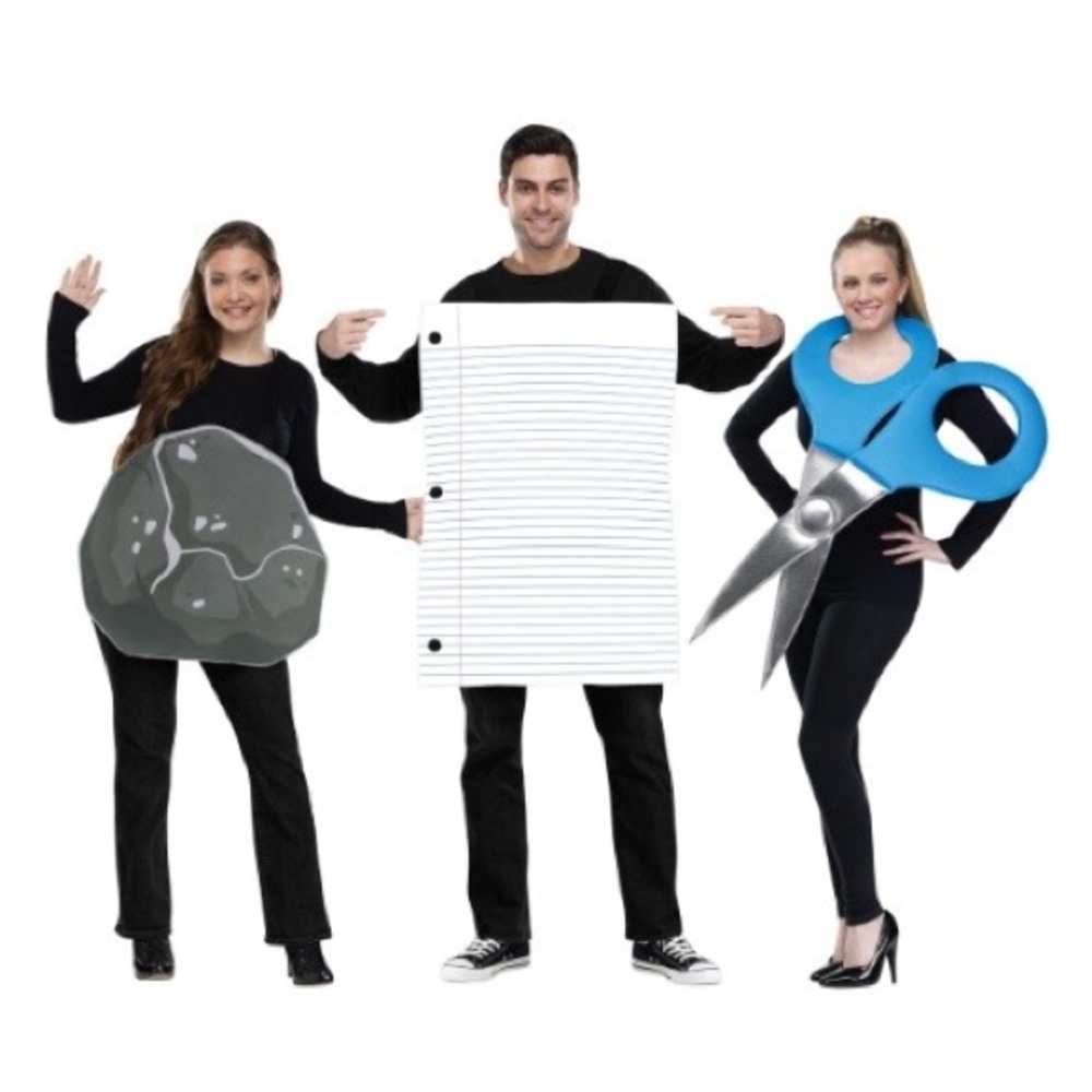 Trio Costume: Rock Paper Scissors